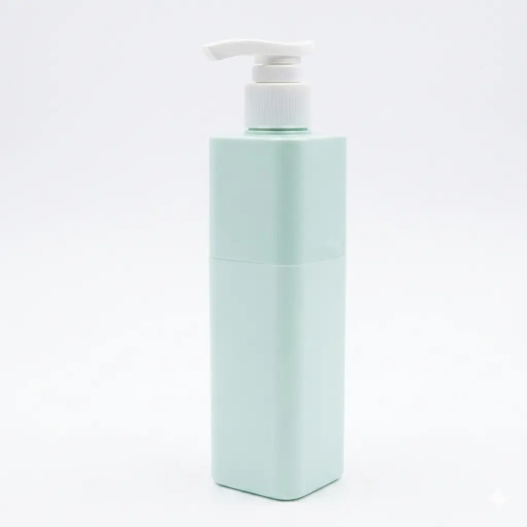 SPChai HDPE Xanh Ngọc Vai Vuông -250ml