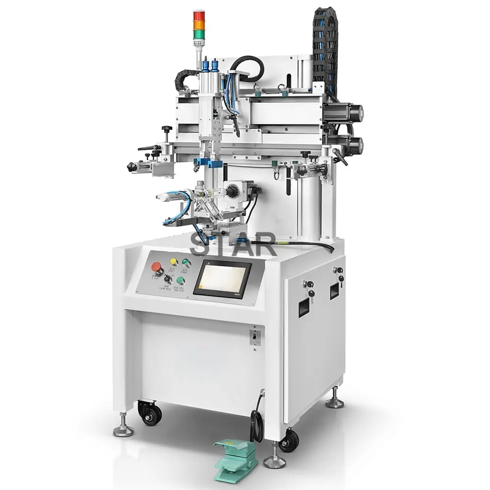 Máy In Lụa Tròn 4 Servo