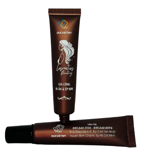 In Lụa 3 Màu Trên Tuýp Bằng Mực UV