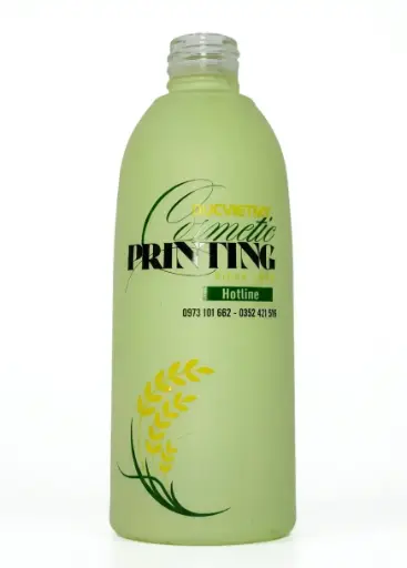 In Lụa 3 Màu Trên Chai Thủy Tinh Bằng Mực UV